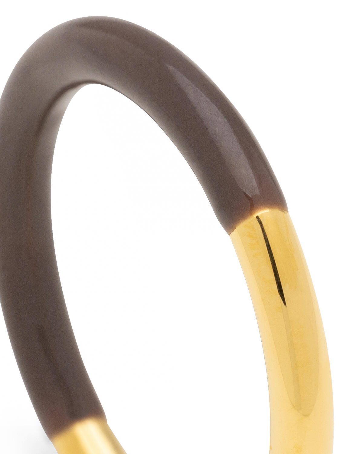 Double Color ring - forgyldt/Cocoa Powder